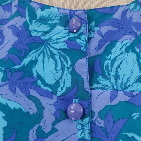 Orvis‎ vintage house dress, short sleeves blues.. Great little housedress. Y2K - Picture 5 of 7